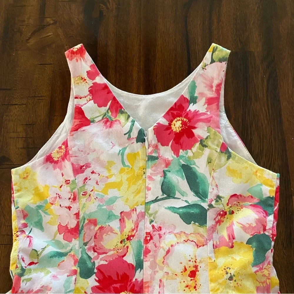 Ralph Lauren Floral Cotton Sateen Dress